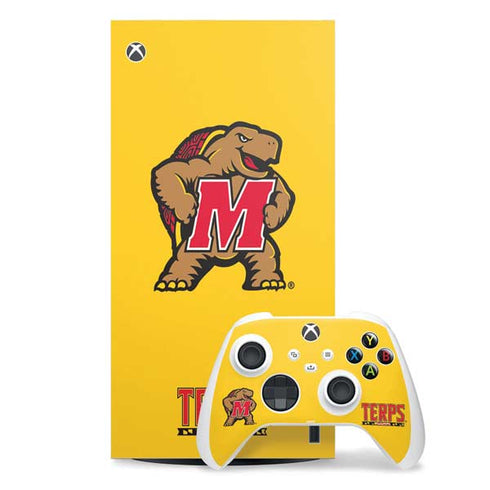 University of Maryland Terps Yellow Xbox Series X Skins