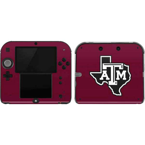 Texas A&M University Black Logo Nintendo 2DS Skin