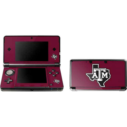 Texas A&M University Black Logo Nintendo Skins
