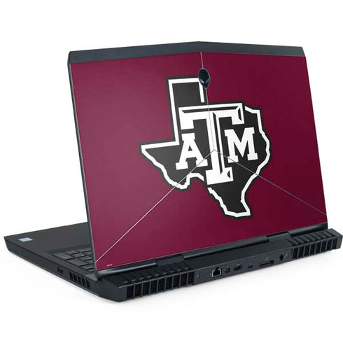 Texas A&M University Black Logo Dell Alienware Skin