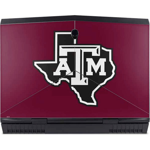 Texas A&M University Black Logo Dell Alienware Skin