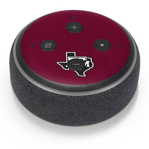 Texas A&M University Black Logo Amazon Echo Dot Skin