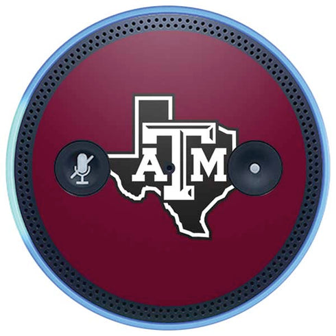 Texas A&M University Black Logo Amazon Echo Skin