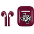 Texas A&M University Black Logo Apple AirPods 2 Skin