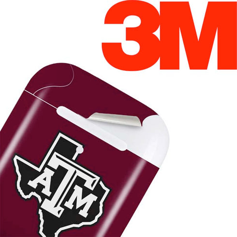 Texas A&M University Black Logo Apple AirPods 2 Skin