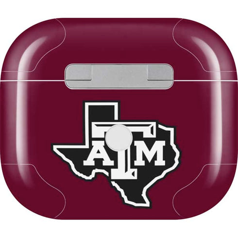 Texas A&M University Black Logo Apple AirPods (3rd Gen 2021) Skin