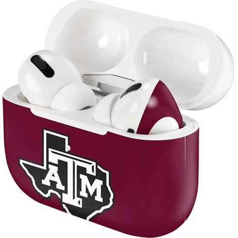 Texas A&M University Black Logo Apple AirPods Pro Skin