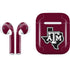 Texas A&M University Black Logo Apple AirPods Skin