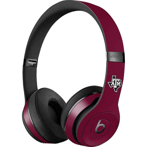 Texas A&M University Black Logo Beats Solo 3 Wireless Skin