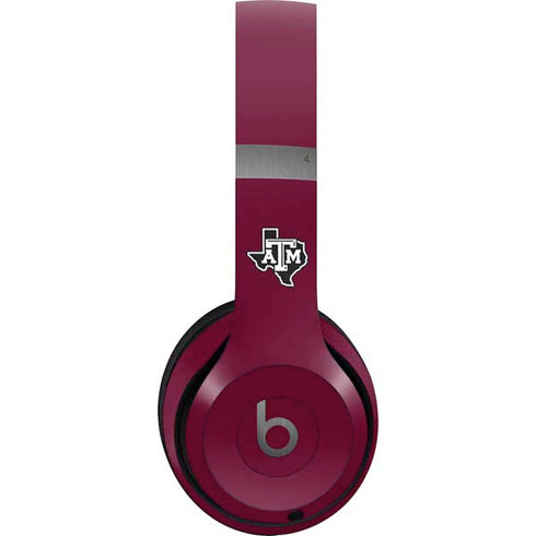 Texas A&M University Black Logo Beats Solo 4 Wireless Headphones Skin
