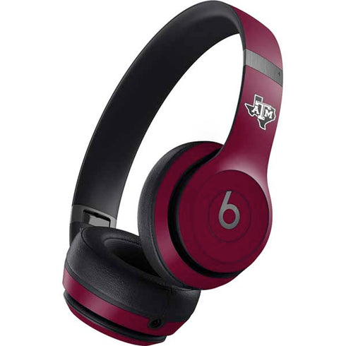 Texas A&M University Black Logo Beats Solo 4 Wireless Headphones Skin