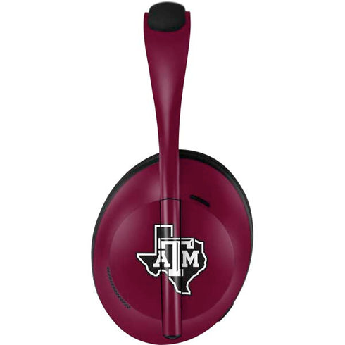 Texas A&M University Black Logo Bose Noise Cancelling Headphones 700 Skin