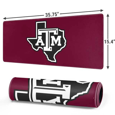 Texas A&M University Black Logo Gaming Mouse Pad