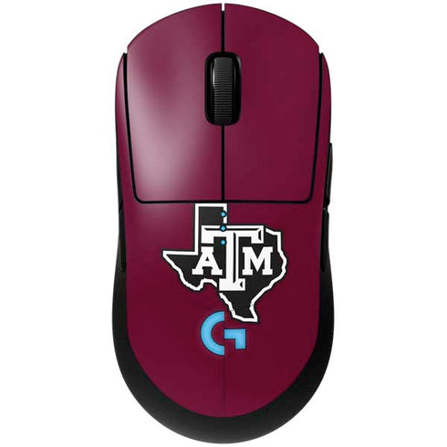 Texas A&M University Black Logo G Pro Wireless Gaming Mouse Skin