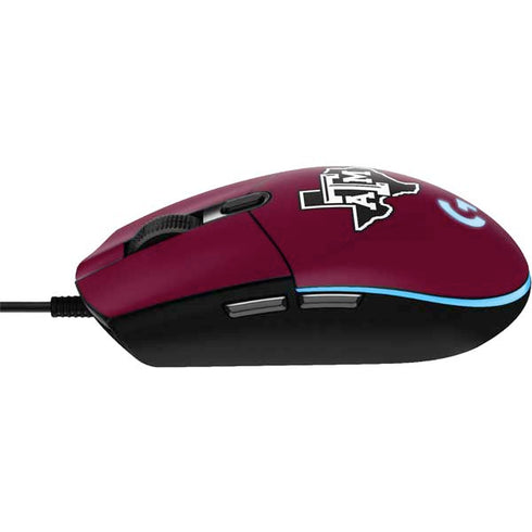 Texas A&M University Black Logo G203 Prodigy RGB Wired Gaming Mouse Skin