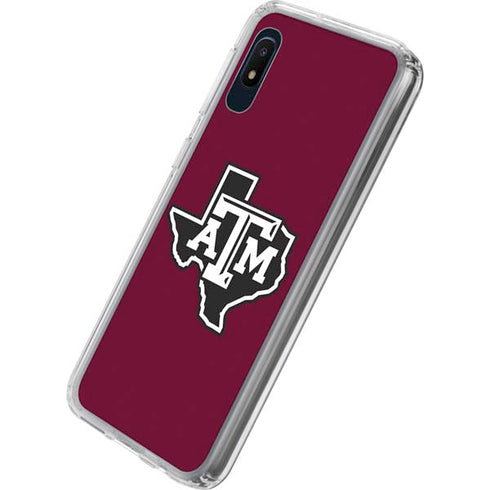 Texas A&M University Black Logo Galaxy A10e Clear Case