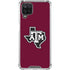 Texas A&M University Black Logo Galaxy A12 Clear Case