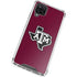 Texas A&M University Black Logo Galaxy A12 Clear Case