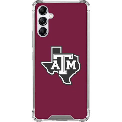 Texas A&M University Black Logo Galaxy A14 5G Clear Case