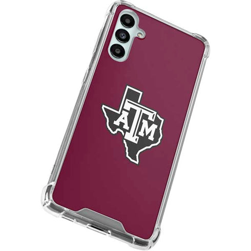 Texas A&M University Black Logo Galaxy A14 5G Clear Case