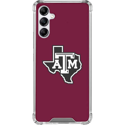 Texas A&M University Black Logo Galaxy A15 5G Clear Case