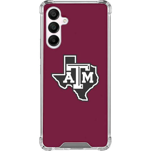 Texas A&M University Black Logo Galaxy A16 5G Clear Case