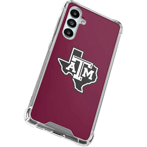 Texas A&M University Black Logo Galaxy A16 5G Clear Case
