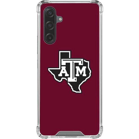 Texas A&M University Black Logo Galaxy A17 Clear Case
