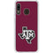 Texas A&M University Black Logo Galaxy A20 Clear Case