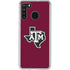 Texas A&M University Black Logo Galaxy A21 Clear Case