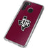Texas A&M University Black Logo Galaxy A21 Clear Case