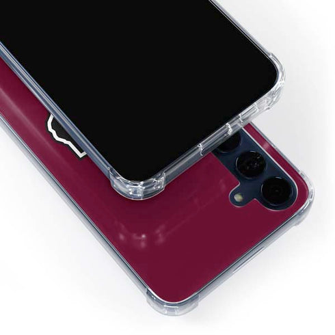 Texas A&M University Black Logo Galaxy A35 5G Clear Case