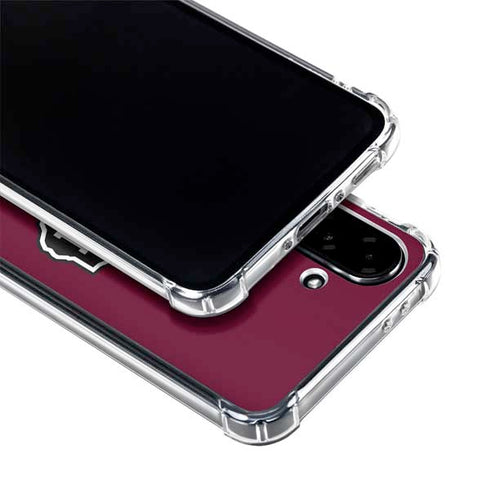 Texas A&M University Black Logo Galaxy A36 5G Clear Case