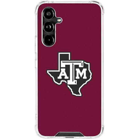 Texas A&M University Black Logo Galaxy A54 5G Clear Case