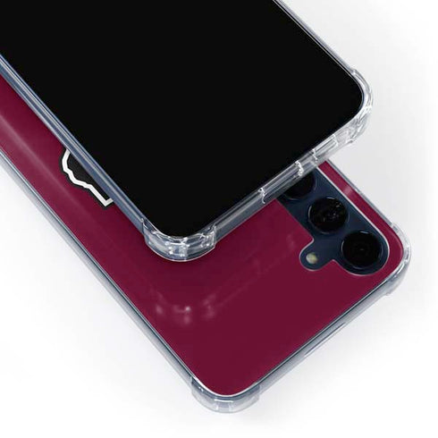 Texas A&M University Black Logo Galaxy A55 5G Clear Case