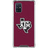 Texas A&M University Black Logo Galaxy A71 5G Clear Case