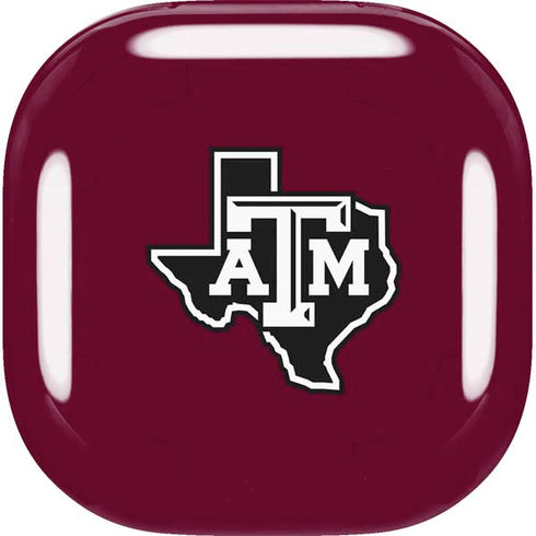 Texas A&M University Black Logo Galaxy Buds Live Skin