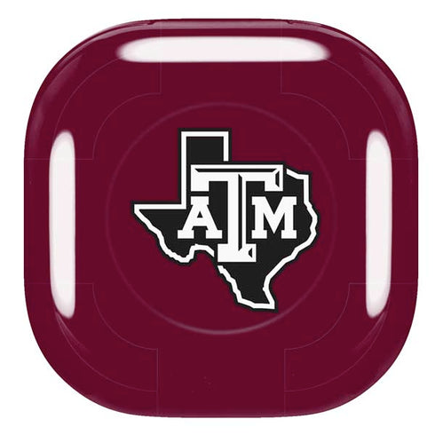 Texas A&M University Black Logo Galaxy Buds Live Skin