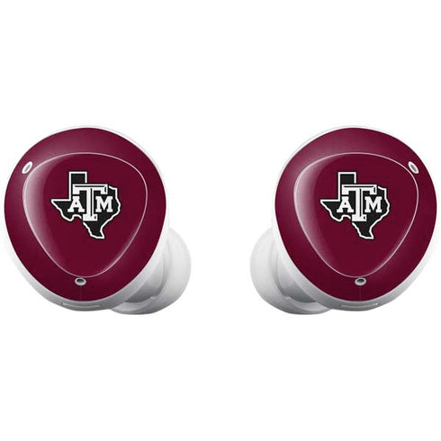 Texas A&M University Black Logo Galaxy Buds Plus Skin