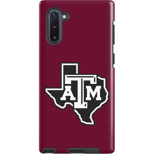 Texas A&M University Black Logo Galaxy Cases