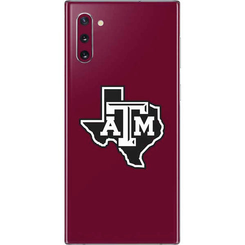 Texas A&M University Black Logo Galaxy Note 10 Skin