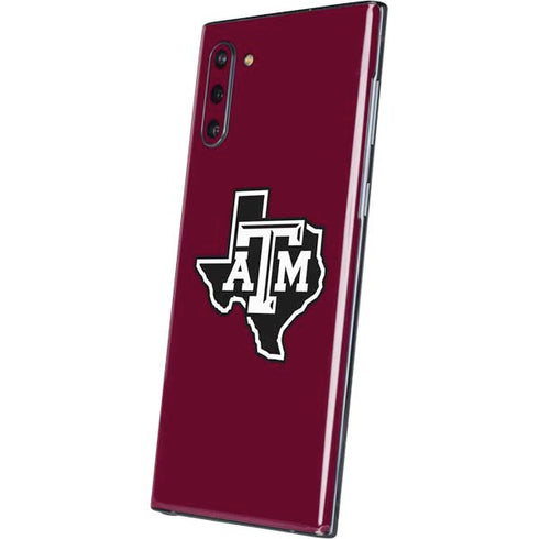 Texas A&M University Black Logo Galaxy Note 10 Skin