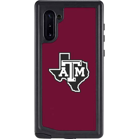 Texas A&M University Black Logo Galaxy Cases