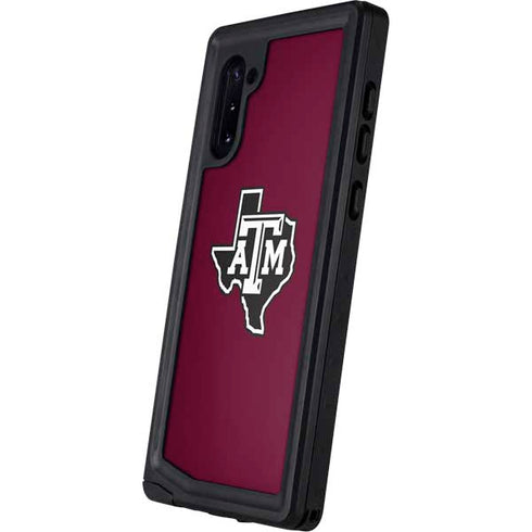 Texas A&M University Black Logo Galaxy Note 10 Waterproof Case
