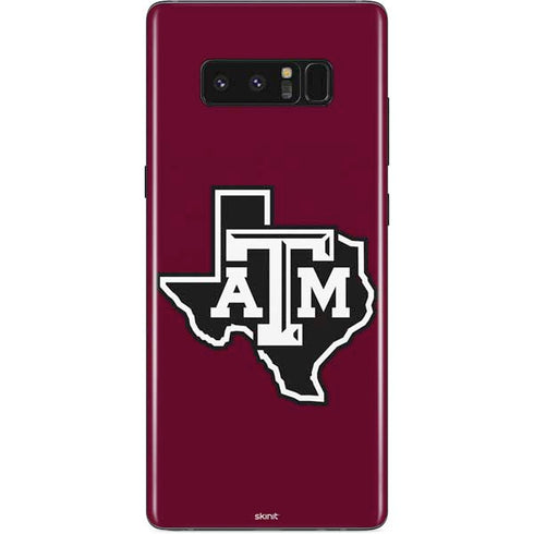Texas A&M University Black Logo Galaxy Note 8 Skin