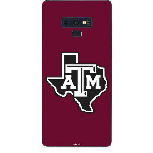 Texas A&M University Black Logo Galaxy Note 9 Skin