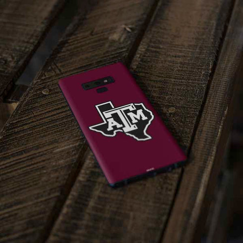 Texas A&M University Black Logo Galaxy Note 9 Skin