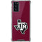 Texas A&M University Black Logo Galaxy Note20 5G Clear Case