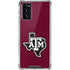 Texas A&M University Black Logo Galaxy Note20 5G Clear Case