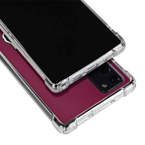 Texas A&M University Black Logo Galaxy Note20 5G Clear Case
